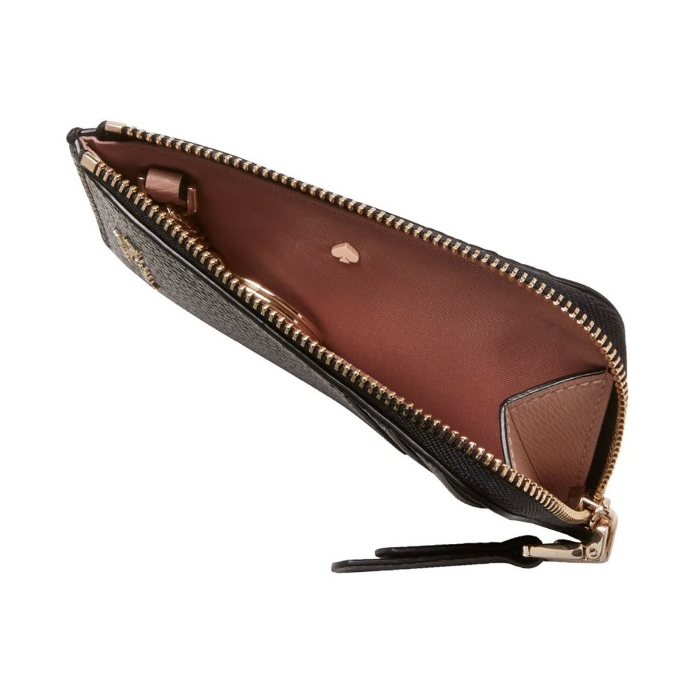 Kate Spade Roulette Zip Cardholder BLACK - Picture 3 of 8
